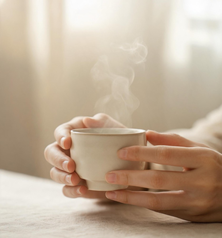 温暖茶杯